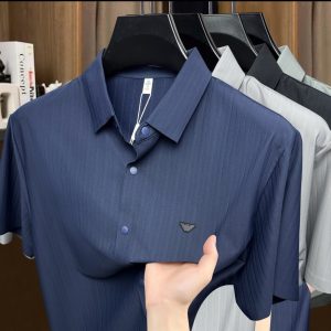 پیراهن یقه دار تمام دکمه کد 86297
